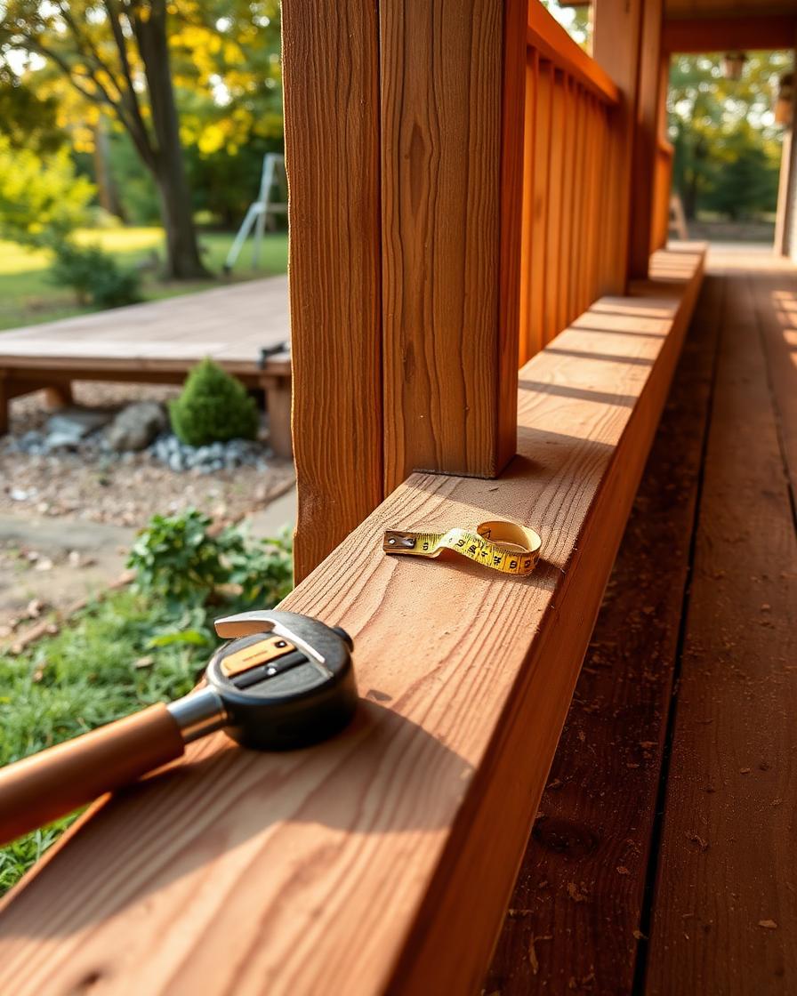 Hands-on Michigan home repair detail — fresh cedar deck and porch craftsmanship